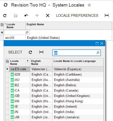 Modificación de etiquetas de campo en Acumatica