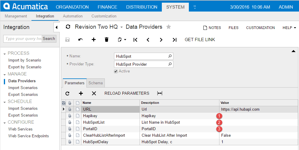 Integración de HubSpot con Acumatica