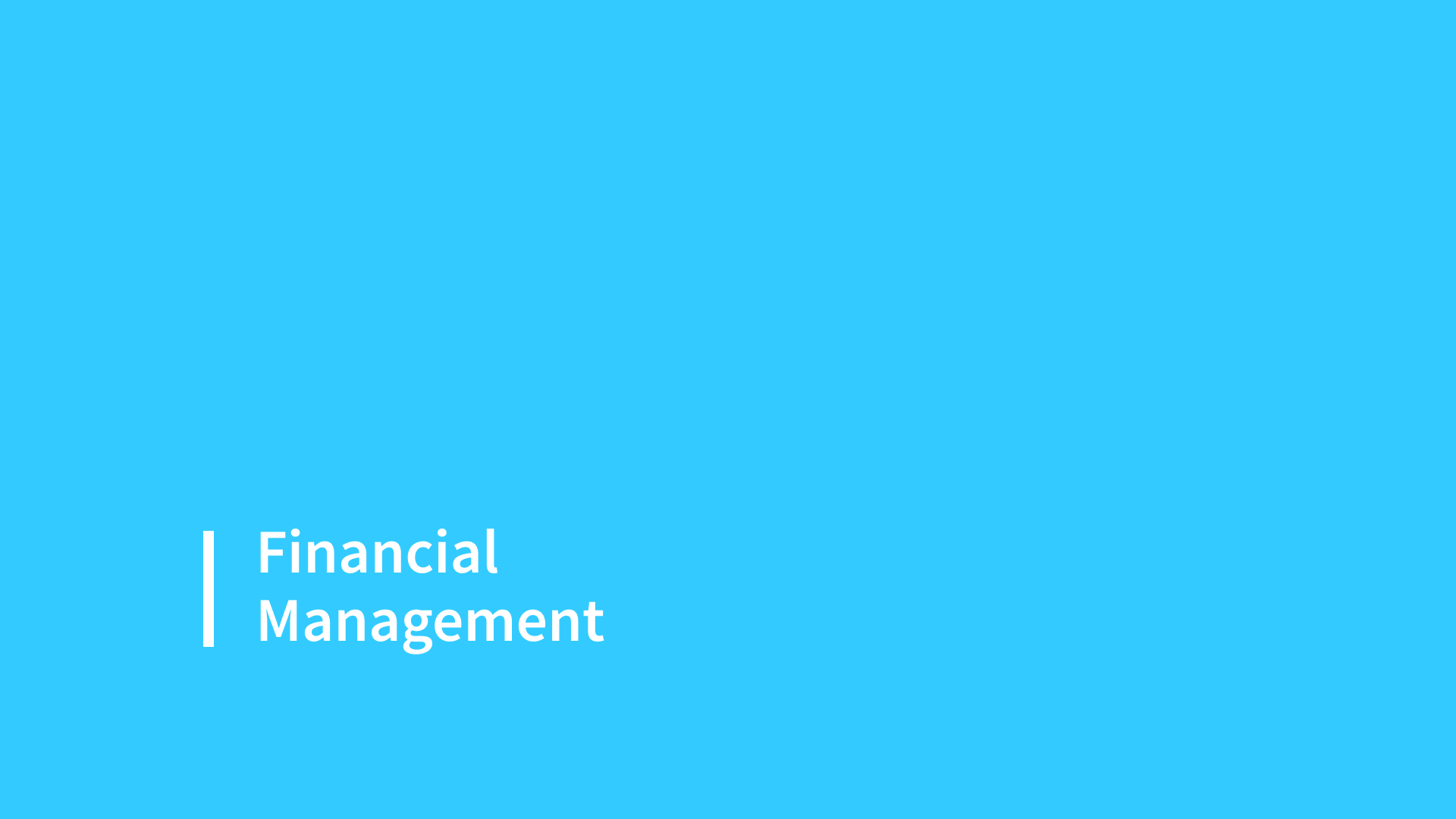 Panorama de la gestión financiera