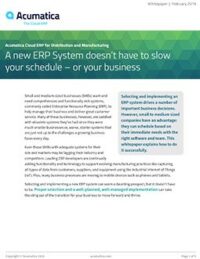 Un nuevo sistema ERP no tiene por qué ralentizar su agenda ni su negocio