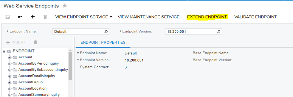 Segmento de puntos finales de servicios web