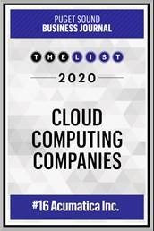Puget Sound Business Journal Empresas de computación en nube 2020