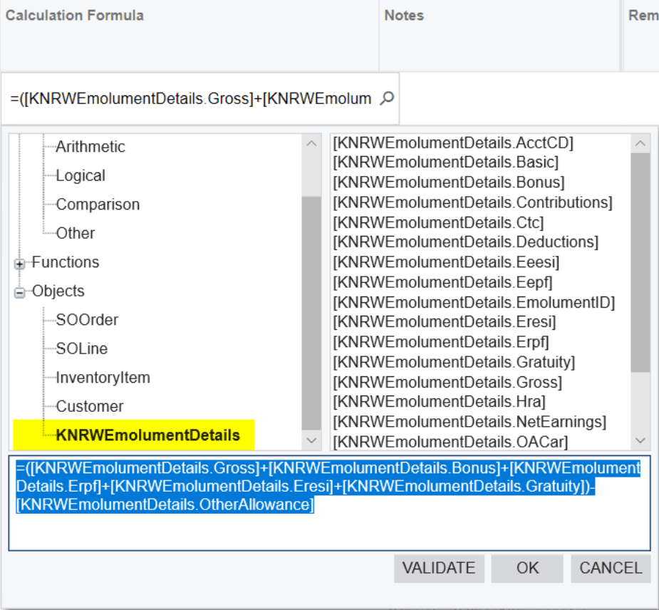 Añadir objetos DAC personalizados al generador de fórmulas.