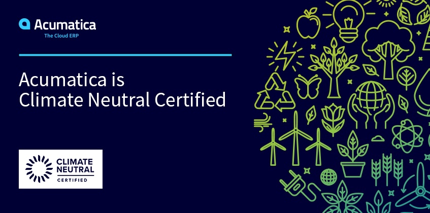 Acumatica cuenta con la certificación Climate Neutral