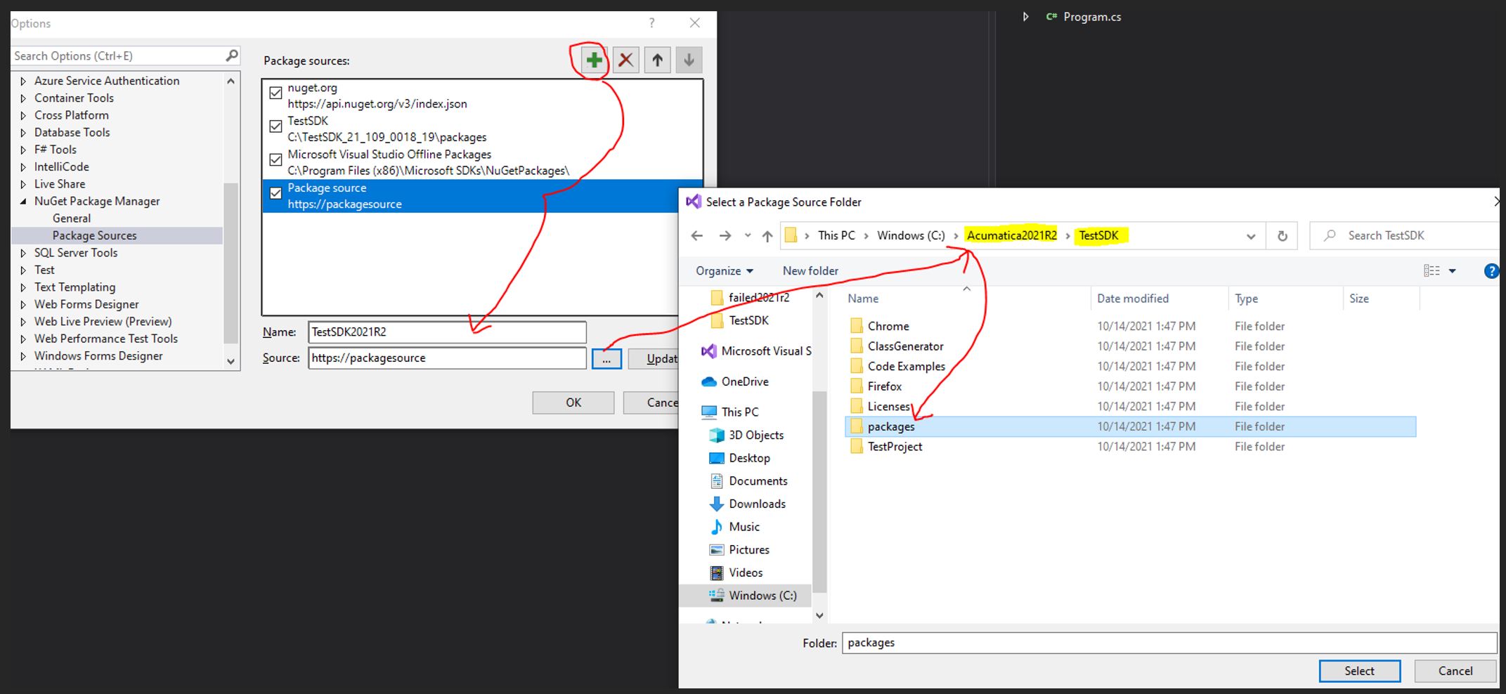 Creación de pruebas del SDK de Acumatica desde cero para ISV