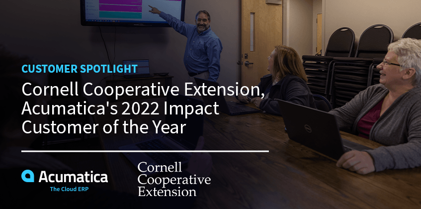 Cliente destacado: Cornell Cooperative Extension, cliente del año con impacto 2022 de Acumatica