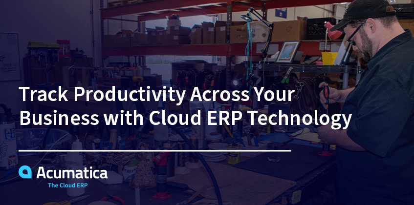 Controle la productividad en toda su empresa con la tecnología ERP en la nube