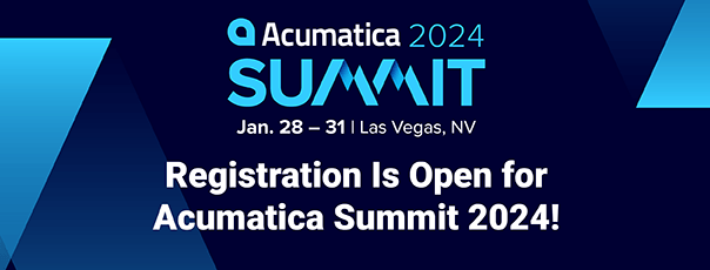 Ya está abierto el plazo de inscripción para Acumatica Summit 2024.