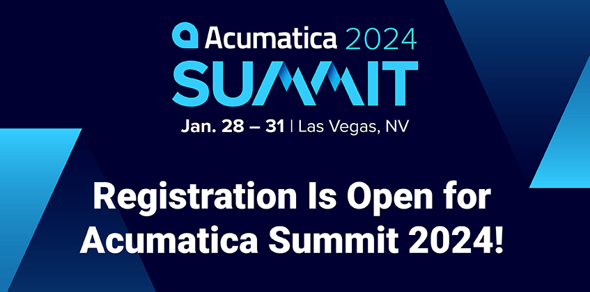Ya está abierto el plazo de inscripción para Acumatica Summit 2024.