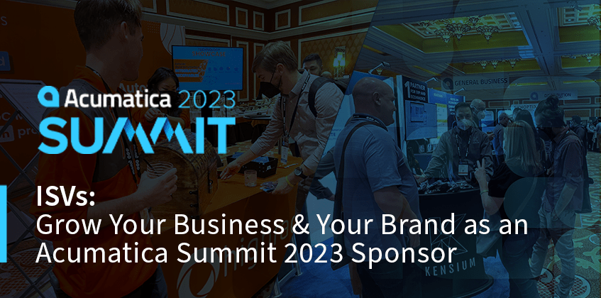Su marca como patrocinador de Acumatica Summit 2023