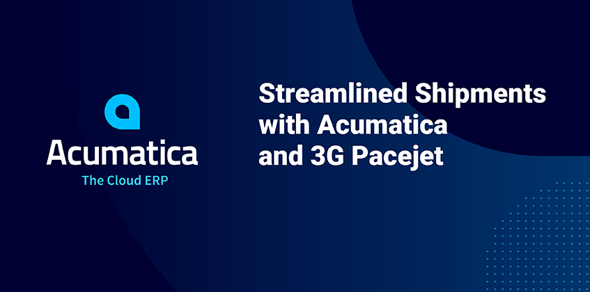 Envíos racionalizados con Acumatica y 3G Pacejet