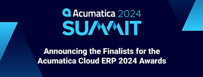 Anuncio de los finalistas de los premios Acumatica Cloud ERP 2024