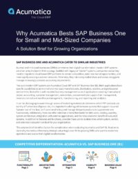 Comparar Acumatica con SAP Business One