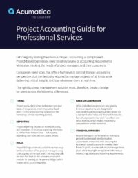 Guía de contabilidad de proyectos para servicios profesionales