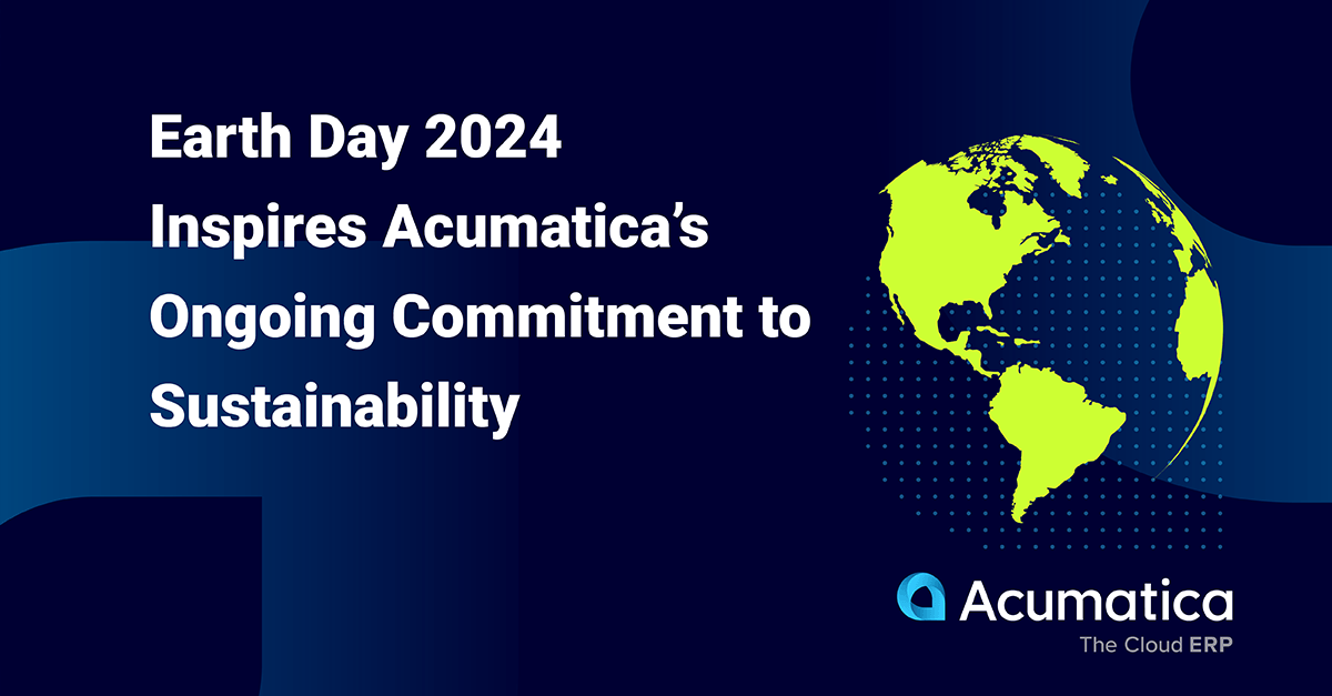  El Día de la Tierra 2024 inspira el compromiso permanente de Acumatica con la sostenibilidad