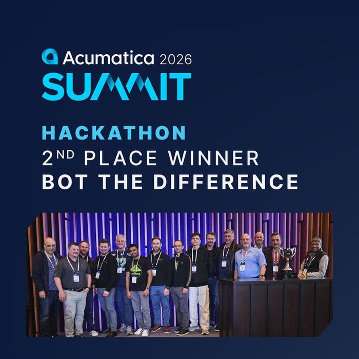 Las aplicaciones inspiradas en la IA suben el listón en el Acumatica Hackathon 2026 Las aplicaciones inspiradas en la IA suben el listón en el Acumatica Hackathon 2026